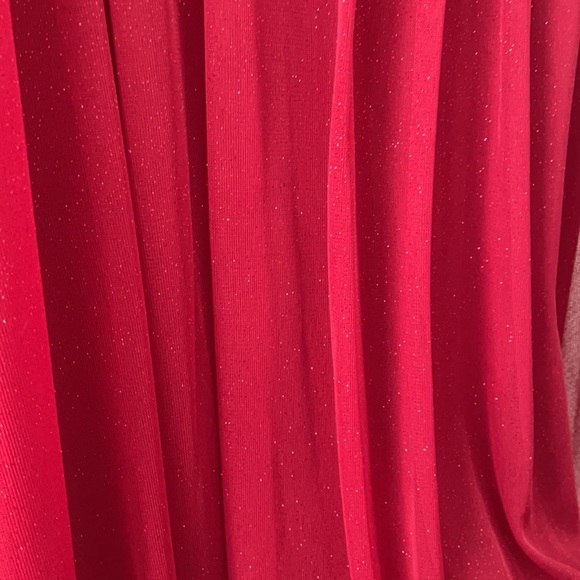 Red, glitter special event dress, size large - Picture 3 of 5